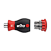 Wiha Schraubendreher mit Bit Magazin magnetisch TORX® mit 6 Bits, Stubby, 1/4"
