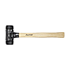 Wiha Schonhammer Safety mittelweich/mittelweich mit Hickory-Holzstiel, Rund-Schlagkopf