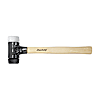 Wiha Schonhammer Safety sehr hart/sehr hart mit Hickory-Holzstiel, Rund-Schlagkopf