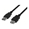 Rallonge USB A mâle / A femelle - noire