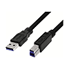 Cavo USB 3.0 maschio A / maschio B - nero