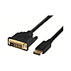 Cavo di collegamento DisplayPort maschio con blocco di sicurezza / DVI maschio da 2,0 m