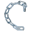 Safety chains for lifting stops