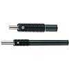 Spring plungers / external thread / round bolt / long version / steel