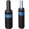 Spring plungers / external thread / round bolt / short version / steel 