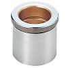 Sliding guide bushes with collar for stripper plates / oil grooves / insertion sleeve / steel-copper