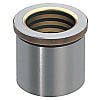 Sliding guide bushes with collar for stripper plates / oil grooves / clamping sleeve / steel-copper / maintenance-free