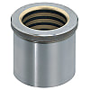 Sliding guide bushes with collar for stripper plates / bonded sleeve / steel-copper / maintenance-free