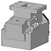 Standard cam units, bottom upright / MGDC100 (stroke angle θ: 00) / MGDCA100 (stroke angle θ: 00)