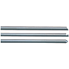 Ejecteurs tubulaires / tête aplatie d'un côté / acier à outils / face usinée / diamètre de tige, longueur configurable