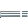 Ejector pins / head flattened on one side / HSS / engraved face / shaft diameter, length configurable