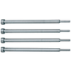 Core pins / head form selectable / tool steel / nitrided / stepped / machined end / shaft diameter configurable