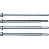 Perni centrali / forma della testa selezionabile / acciaio per utensili / nitrurato / a gradini / estremità lavorata / canale di raffreddamento