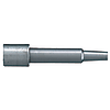 Contour core pins / cylindrical / HSS, tool steel / D,L 0,01mm / conical face shape selectable / TiN