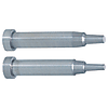 Contour core pins / cylindrical / HSS, tool steel / D, L 0.01mm / double stepped / conical front shape selectable / conical tip / shaft tolerance -0.005 ─ 0