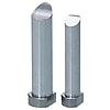 Perni centrali / cilindrici / con testa / HSS, acciaio per utensili / d 0,01 mm / forma della faccia configurabile