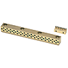 Sliding guide rails / copper alloy, steel / maintenance-free / 5mm stepped / hole spacing selectable