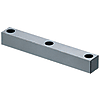 Sliding guide rails / steel / Oil groove selectable / Hole spacing selectable