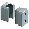 Block centring units / steel alloy / hardened / large version