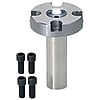 Sprue bushes / material selectable / end form selectable / quadruple screw connection / flange thickness 10mm