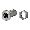 Oil Free Bushing with Threaded Housing and Nut - Copper Alloy Flanged Single Type