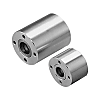 Plain bearing bushes / steel / with housing