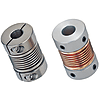 Bellow couplings / grub screw clamping, hub clamping / bellows: phosphor bronze, stainless steel / body: aluminium, stainless steel