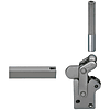Dispositif de serrage rapide pour montage par soudage / plaque latérale (sens de serrage vertical / position de la poignée de serrage verticale)