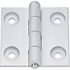 Flachscharniere für Konstruktionsprofile / Zylindersenkungen / demontierbar / Kunststoffbuchse, Nutenfedern / Aluminium extrudiert