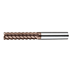 Carbide 6-Flute High-Hardness End Mill 45° E167TX