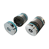 Bellow couplings / hub clamping, feather key DIN 6885, axial plug-in / bellows: stainless steel / body: aluminium / KB2P / KBK