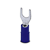 Fork-type cable lug, blue, 1.5 - 2.5 mm²