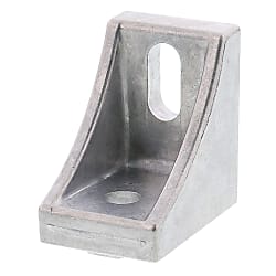 Tabbed Brackets - For 1 Slot - For 8 Series (Slot Width 10mm) Aluminum Frames - Brackets with Slotted Hole on One Side HBLFSH8-C-SSP
