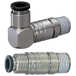 Quick-Fitting Joints For Mold Cooling -Separate Plugs・Sockets/ (Heat-Resistant 99degree Series) /Sets- M-AKL08-801