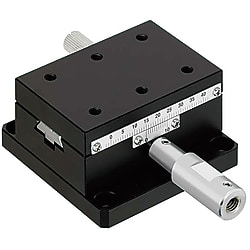 [High Precision] X-Axis Dovetail Slide, Rack & Pinion - Extended Knob XWGL40