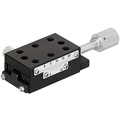 [High Precision] X-Axis Dovetail Slide, Feed Screw / [Simplified Adjustments] X-Axis Rack & Pinion - X-Axis, Compact Carriage, Low Profile (Lead 4.2mm) XSSLC40