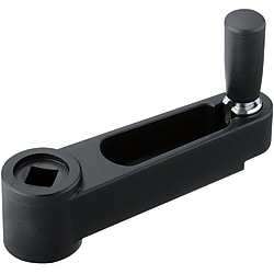 Square Hole Crank Handles/Ribbed SSCH12
