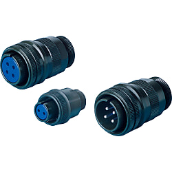 MS3106 Series Straight Plug (Waterproof) DMS3106A-22-19-S-BSSX