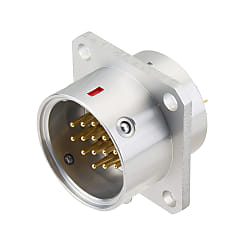 PRC04 Flange Panel Mount Receptacle (One-touch Lock) PRC04-21A26S-37M