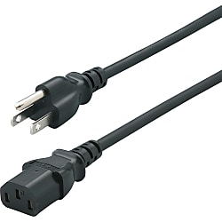 Freely Adjustable Length-3-Core Plug ⇔ IEC60320 Socket