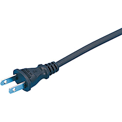 AC Cord, Fixed Length (PSE), Single-Side Cut-Off Plug, Cable Shape: Flat EM2P-E7A-2
