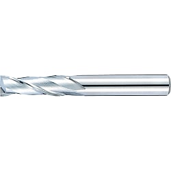 Carbide square end mill, 2-flute / 3D Flute Length (regular) model SEC-EM2R1.96
