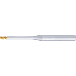 TSC series carbide long neck radius end mill, 2-flute, 45° spiral / long neck model
