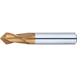 TS Coated Carbide Chamfering End Mill, 2-Flute/Short Model