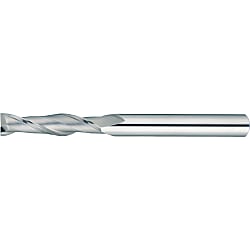 Carbide Square End Mill for Resin Machining, 2-Flute / Extra Long Model