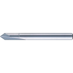 Carbide Straight Blade V Groove / End Mill for Chamfering 2-Flute / V Groove / Tip Core Thickness Specified Type