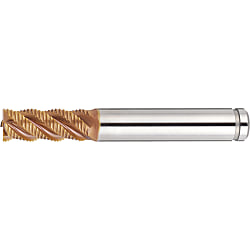 AS Coated Powdered High-Speed Steel Roughing End Mill, 45° Spiral / Short, Center Cut ASPM-HRFPS30
