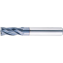 TiCN Coated Powdered High-Speed Steel Roughing End Mill, Short, Center Cut VPM-RFPS20