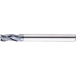 TiCN Coated Powdered High-Speed Steel Roughing End Mill, Short, Long Shank, Center Cut VPM-RFPLS12