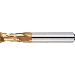 AS Coated High-Speed Steel Square End Mill, 2-Flute, Short AS-EM2S13